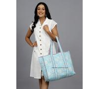 Trapuntato Borsa di Cotone Ambientale Robusto Spesa Handmade Borsa India
