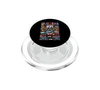Trapunte trapuntate tagliate con speranza e cuciture con grazia Sew Share PopSockets PopGrip per MagSafe