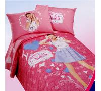 Trapuntino Caleffi Violetta Disney primaverile estivo letto singolo cotone 100%