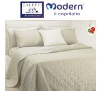 Trapuntino/Copriletto singolo 1 pza Caleffi mod."Pagoda" double face vari colori