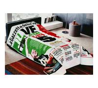 TRAPUNTINO copriletto trapuntato letto Singolo ragazzo Juventus Gazzetta Sport