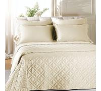 Trapuntino/Copriletto trapuntato matrimoniale Caleffi raso di cotone vari colori