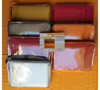 TRAPUNTINO COPRILETTO TRAPUNTATO PRIMAVERILE DI RASATELLO 1 PIAZZA/SINGOLO