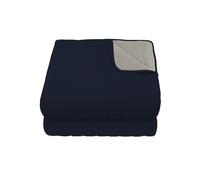 Trapuntino Double Face 1 Piazza e Mezzo 100gr in Microfibra Blu Scuro/Grigio Chiaro