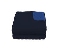 Trapuntino Doubleface 1 Piazza e Mezzo 100gr Blu Scuro/Blu Royal