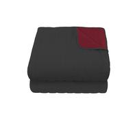 Trapuntino Doubleface 1 Piazza e Mezzo 100gr Bordeaux/Grigio Scuro