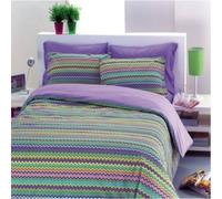 TRAPUNTINO ESTIVO 100GR COTONE BAIA ZIG ZAG BLU MATRIMONIALE