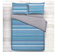 TRAPUNTINO ESTIVO 100GR COTONE BAIA ZIG ZAG BLU PIAZZA E MEZZA