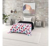 Trapuntino Estivo in Microfibra FANTASY, Piazza e mezza: 220x270cm, Petali