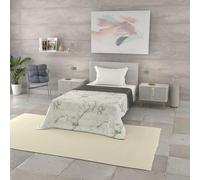 Trapuntino Estivo Linea BASIC Made in Italy Copriletto Stampato in Morbida Microfibra - Trapunta Primavera Estate Mezza Stagione - Marble, Piazza e mezza 200x240cm