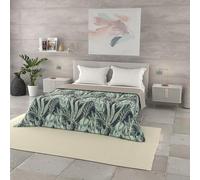 Trapuntino Estivo Linea BASIC Made in Italy Copriletto Stampato in Morbida Microfibra - Trapunta Primavera Estate Mezza Stagione - Tropical, Matrimoniale 250x240cm