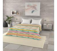 Trapuntino Estivo Linea BASIC Made in Italy Copriletto Stampato in Morbida Microfibra - Trapunta Primavera Estate Mezza Stagione - Fez, Matrimoniale 250x240cm