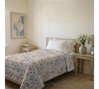 Trapuntino Estivo Linea BASIC Made in Italy Copriletto Stampato in Morbida Microfibra - Trapunta Primavera Estate Mezza Stagione - Marea, Singolo 160x240cm