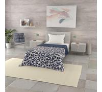 Trapuntino Estivo Linea BASIC Made in Italy Copriletto Stampato in Morbida Microfibra - Trapunta Primavera Estate Mezza Stagione - Wild, Singolo 160x240cm