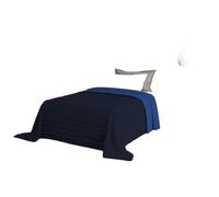 Trapuntino Estivo Linea Elegant Made in Italy Copriletto Stampato in Morbida Microfibra - Trapunta Primavera Estate Mezza Stagione - Singolo 170x270cm, Blu Scuro/Royal