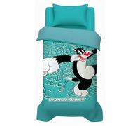 Trapuntino Gatto Silvestro Looney Tunes copriletto trapuntato singolo una piazza