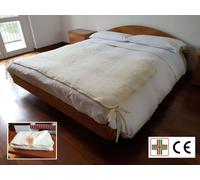 Trapuntino Scaldapiedi in Lana Merinos Runner per Letto Trapunta Coperta Termica