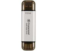 Trascendi SSD 512 GB USB2.0/3.0 ESTERNO TYPE-C Silver ESD300S NEW