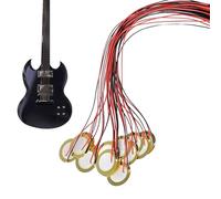 Trasduttore a disco piezoelettrico,Contatto Microfono Trigger Sensore Sonoro 35mm 15pz | Microfono a contatto per chitarra Pickup per chitarra, ukulele