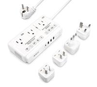 Trasduttore di tensione di viaggio da 220 V a 110 V: convertitore di tensione universale internazionale americano in Europa, trasformatore plug-in - convertitori per asciugacapelli elettrici 2000