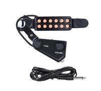 Trasduttore Magnetico Per Pickup A Foro Sonoro Per Chitarra Acustica A 12 Fori Con Cavo Audio Per Controller Volume Tono