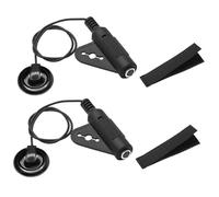 Trasduttore Pickup Pickup Acustico Piezoelettrico Passivo Autoadesivo 2 In 1 Pickup Piezoelettrico Passivo Bilanciato Per Chitarra Acustica(Bk)