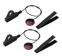 Trasduttore Pickup Pickup Acustico Piezoelettrico Passivo Autoadesivo 2 In 1 Pickup Piezoelettrico Passivo Bilanciato Per Chitarra Acustica(Red)