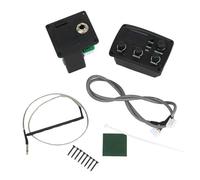 Trasduttore Pickup Preamplificatore EQ Per Chitarra Acustica Con Sintonizzatore Digitale Equalizzatore EQ A 3 Bande Con Pickup Per Chitarra Sintonizzatore(Bk A)