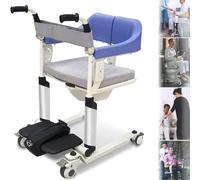 Trasferimento paziente elettrico sedia a rotelle, multifunzionale anziano infermieristica ascensore con la padella, comodino Commode Bagno Sedia