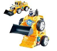 Trasform Car Robot - Giocattolo Elettrico Per Veicoli Da Costruzione Stem, Auto Con Musica Con Luce Lampeggiante, Robot Educativi | Giocattolo Di Apprendimento Per Bambini Scuola Natale Anno Nu