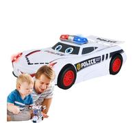 Trasform Engineering Car Toy - LED Light Music Robot Vehicle Conversion Playset, Style Transforming Model | Kids Birthday Gift, Creative Action Toy, Interactive Sound Light Driving Fun