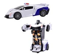 Trasforma Auto,Auto Robot Transformer,Police Trooper Giocattolo,Auto Robot Della Polizia, Robot Trasforma Auto, Regalo Giocattolo Per Bambini, Ragazzi e Ragazze