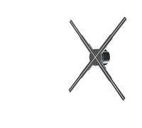 Trasforma i tuoi annunci con il proiettore olografico 3D: Wi-Fi, logo LED, audio Bluetooth Fiere, Feste