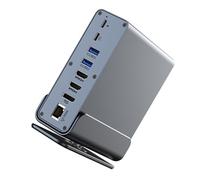 Trasforma il laptop in case elettriche con hub docking USB C Docking Station USB C dotata di doppia uscita video adattatore multiport