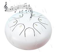 Trasforma Il Tuo Giardino In Un Santuario Tranquillo Con Un Tamburo Antipioggia Da 6 Pollici, Sapientemente Concepito For Un'acustica Autentica E Un Fissaggio Affidabile(White)