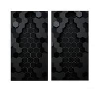 Trasforma il tuo veicolo con 2 adesivi impermeabili a nido d'ape per pilastro B (C)