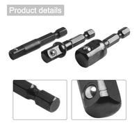 Trasforma la tua presa manuale set con punte da trapano aste di prolunga kit 3 p