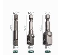 Trasforma la tua presa manuale set con punte da trapano aste di prolunga kit 3 p