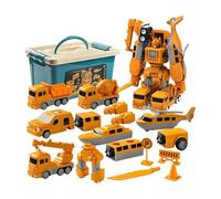 Trasforma l'auto giocattolo, gioco di assemblaggio magnetico, 1 set, auto di ingegneria giocattolo per bambini, costruzione di robot assemblati, design luminoso e accattivante, per bambini, ragazzi e