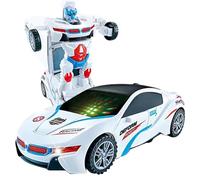 Trasforma l'auto giocattolo, trasforma l'auto con la luce,Macchinina elettrica rotante con musica e luci | Figure di deformazione da collezione per ragazzi dai 3 ai 15 anni per soggiorno, camera da le