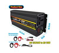 Trasforma le tue esigenze energetiche, inverter a onda sinusoidale pura per impianti solari e uso esterno, converte 12 V in corrente alternata 220 V