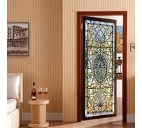 Trasforma le tue porte con adesivi da parete in vetro colorato autoadesivi 3D