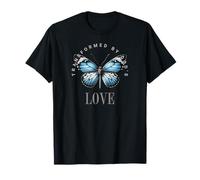 Trasformato da God's Love Butterfly Design Maglietta