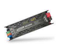 Trasformatore 24V 400W 16.6A Connessione Rapido Alimentatore Salvaspazio Stabilizzato per Strip Striscia led collegamento facile