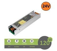 Alimentatore in Metallo 120W 24V 5A con 1 Uscita IP20