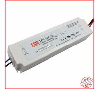 Trasformatore Alimentatore LPV-100-12 12v Mean Well Striscia Led Stagno 230 IP68 [EEK: A+]