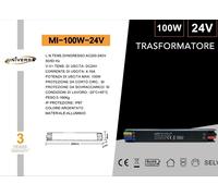 Trasformatore Alimentatore Ultra Slim DC 24V 100W ip67