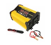 Trasformatore Auto Casa 4000W Onda Sinusoidale Pura Auto Inverter Potenza DC 12V A AC 220V 110V Trasformatore Tensione Doppia Presa Alimentazione USB Convertitore Inverter(Yellow B,12 V 110V)