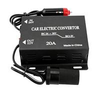 Trasformatore automobilistico, convertitore di corrente da 24 V a 12 V, adattatore per camion, riduttore di tensione per auto, convertitore, tipo di accendisigari per uso elettronico