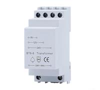 Trasformatore Campanello AC 8V 12V 24V Uscita per Campanelli Meccanici e Ricevitori Campanello Elettronico 35mm Montabile
